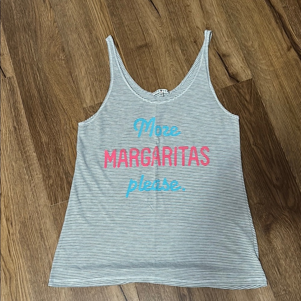 Junk Food Clothing “More Margaritas please” Tank Top, size L